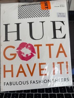 HUE Fashion Fishnet Sheers.  New in packaging.
